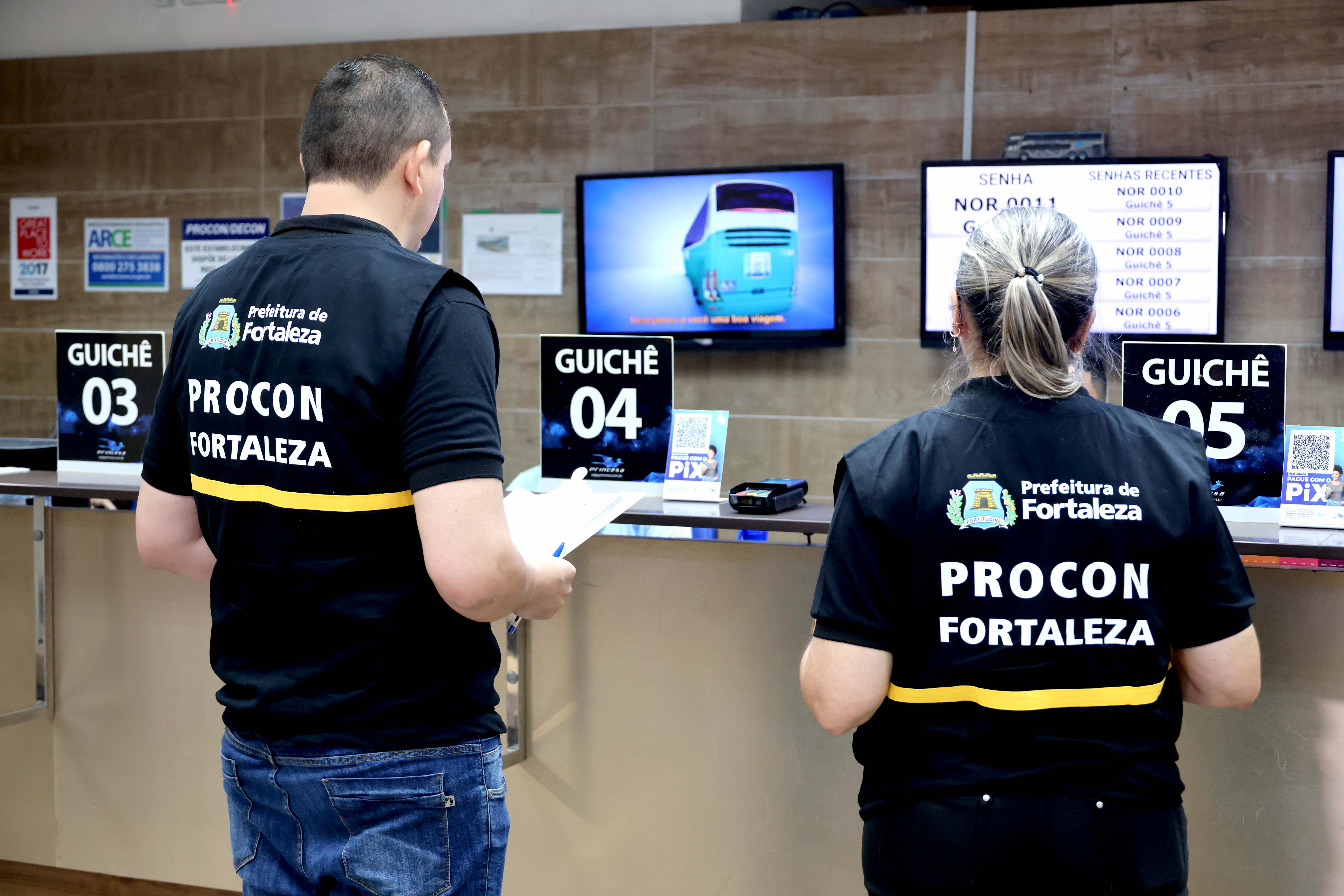 Ação do Procon na Rodoviária de Fortaleza